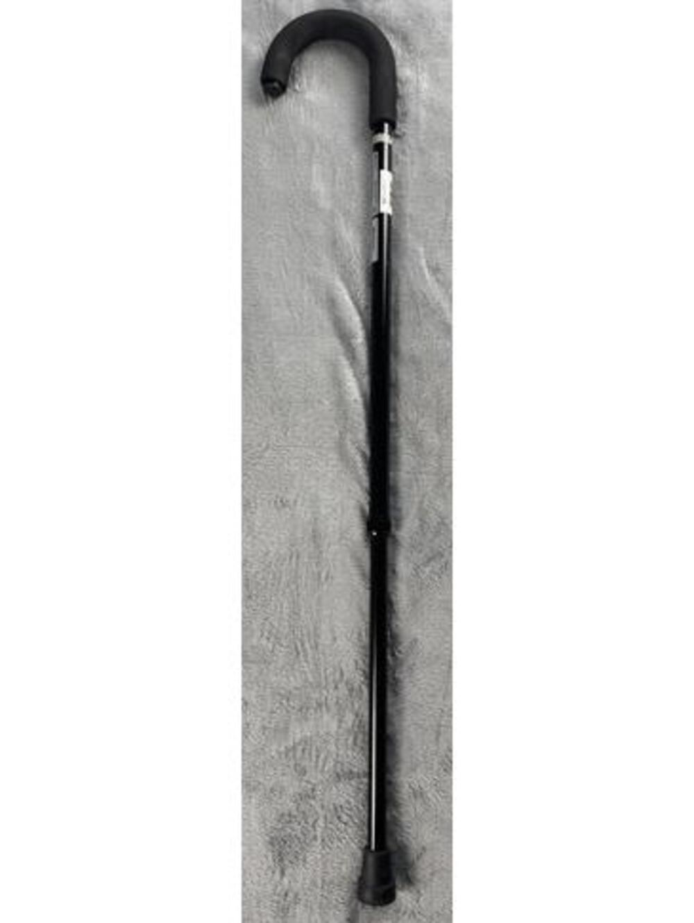 Medline Standard Aluminum Cane Contoured Foam Handle Adjustable Height 30-38 in